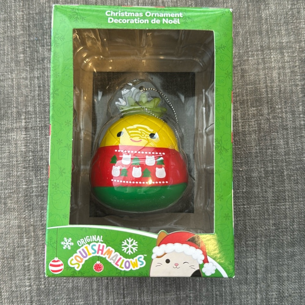 Squishmallow Christmas Ornament - Pineapple